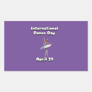 Pegatina Rectangular Día Internacional de la Danza