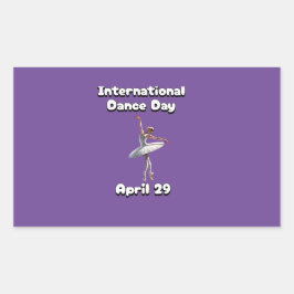 Pegatina Rectangular Día Internacional de la Danza