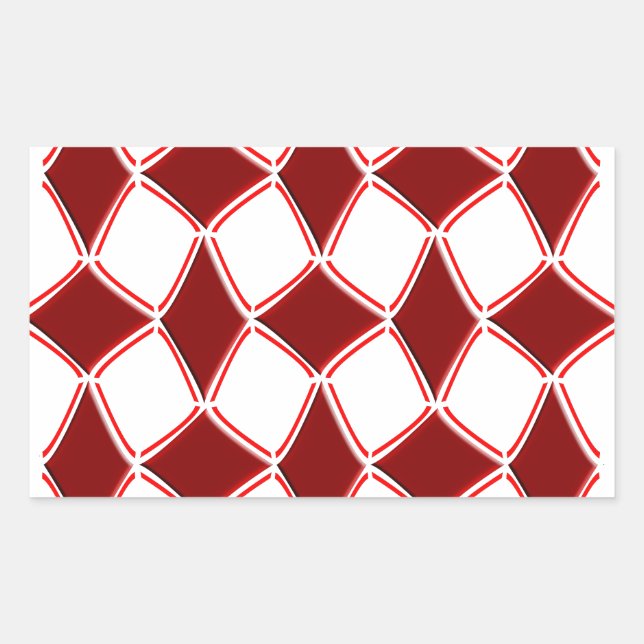 Pegatina Rectangular Diamantes (Anverso)