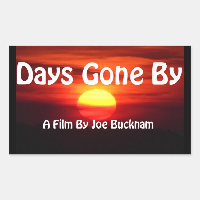 Pegatina Rectangular Días transcurridos por los Pegatinas (Anverso)