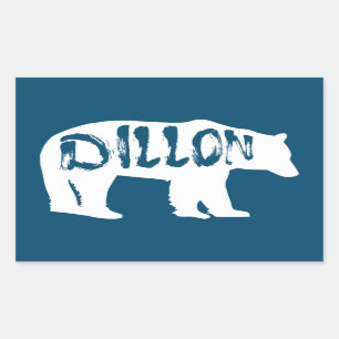 Pegatina Rectangular Dillon Colorado Bear