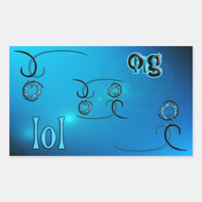 Pegatina Rectangular ¡Dios mío! (Anverso)