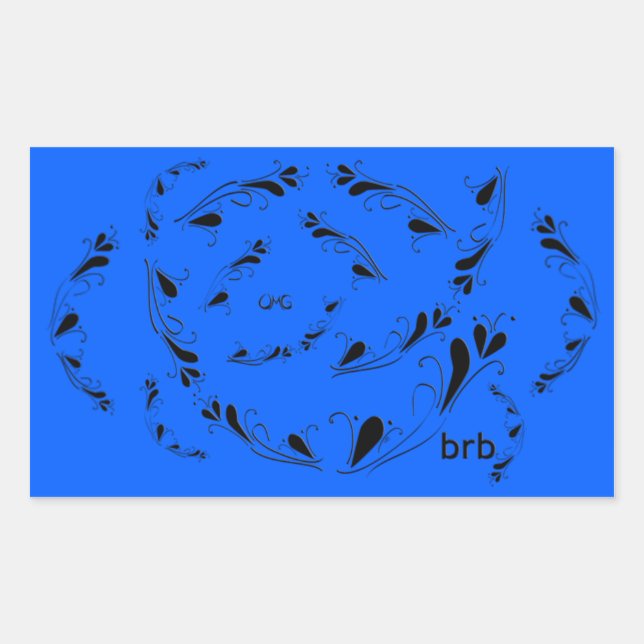 Pegatina Rectangular ¡Dios mío! (Anverso)