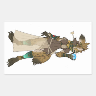 Pegatina Rectangular Diosa de Yeshka