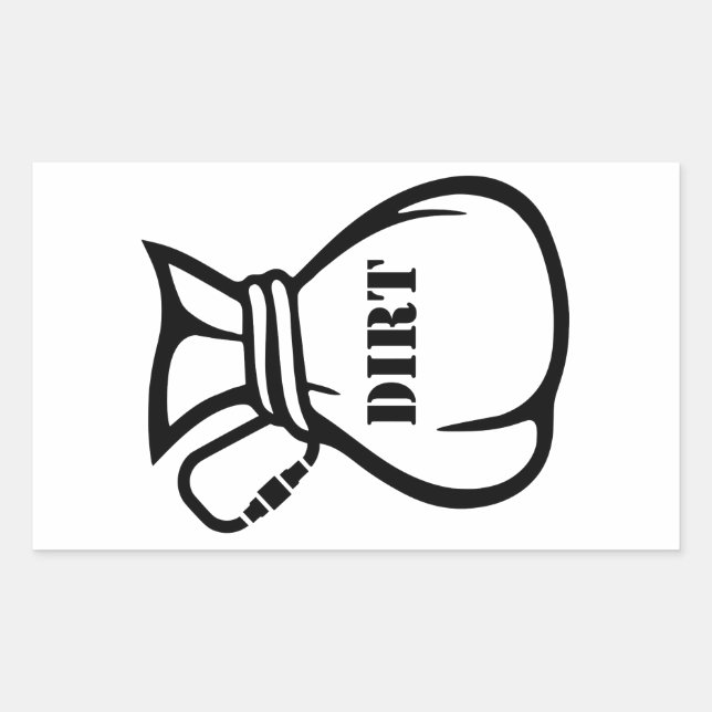Pegatina Rectangular Dirtbag Climber (Anverso)