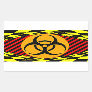 Pegatina Rectangular Diseño de Biohazard por Kenneth Yoncich