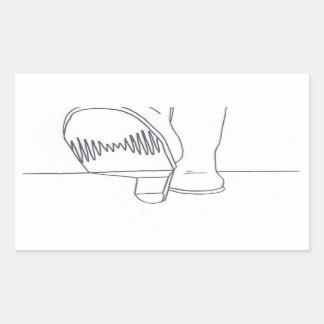 Pegatina Rectangular Diseño de monos árticos