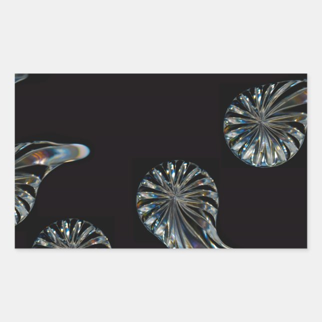 Pegatina Rectangular Diseño irlandés - La colección de cristal (Anverso)