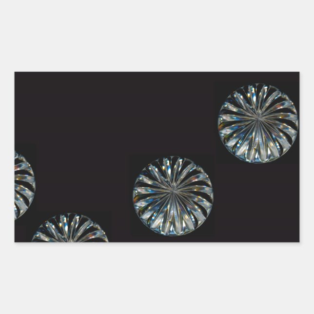 Pegatina Rectangular Diseño irlandés - La colección de cristal (Anverso)