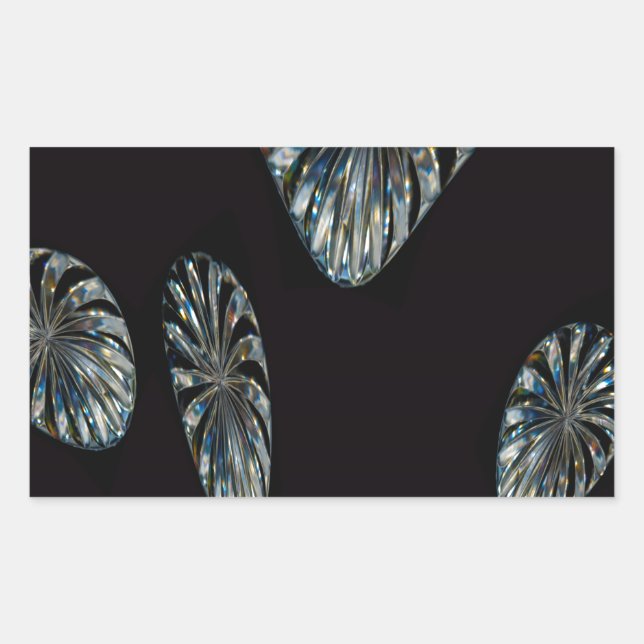 Pegatina Rectangular Diseño irlandés - La colección de cristal (Anverso)