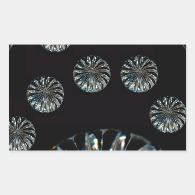 Pegatina Rectangular Diseño irlandés - La colección de cristal (Anverso)