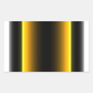Pegatina Rectangular Diseño negro y amarillo