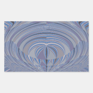 Pegatina Rectangular Diseño sin problemas de corazón grande