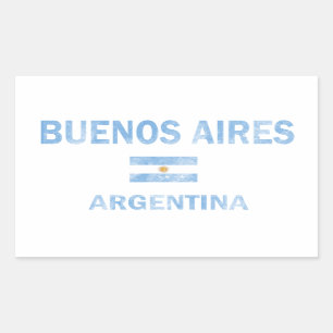 Pegatina Rectangular Diseños de Buenos Aires la Argentina