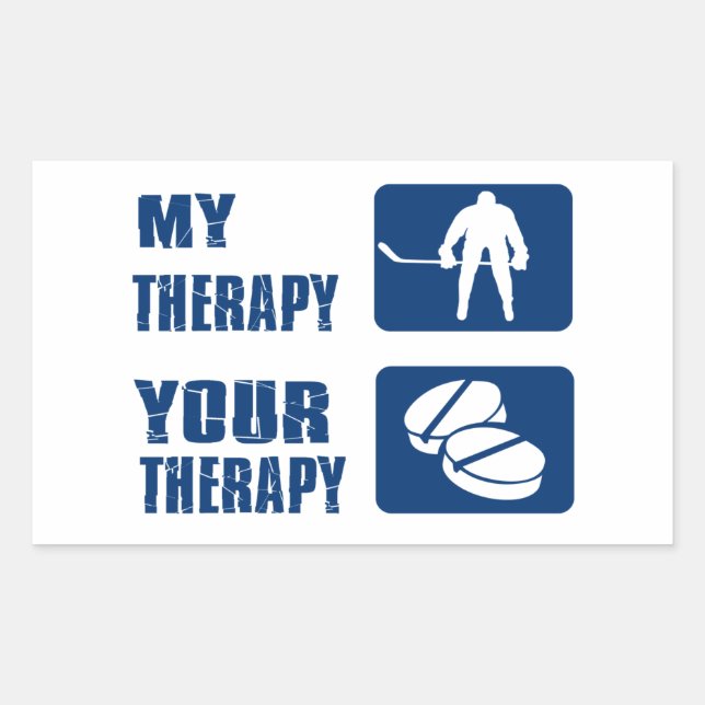 Pegatina Rectangular Diseños de hockey sobre césped Guay (Anverso)