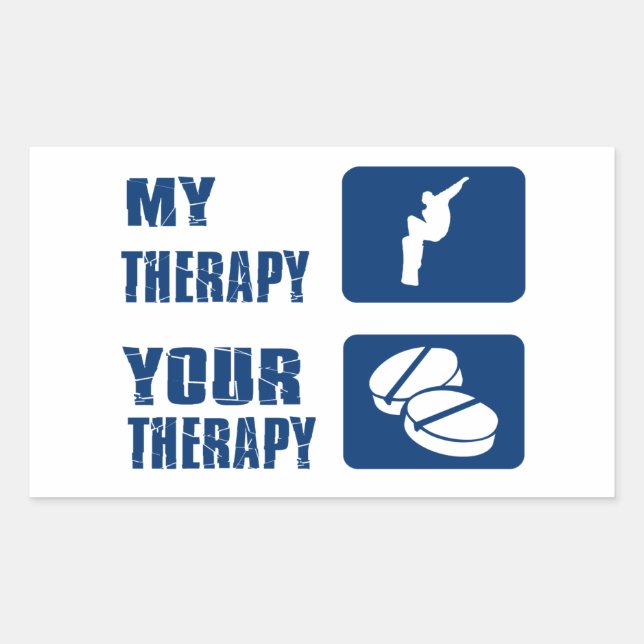 Pegatina Rectangular Diseños de Snowboard de Guay (Anverso)