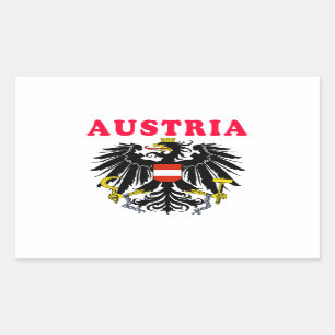 Pegatina Rectangular Diseños del escudo de armas de Austria