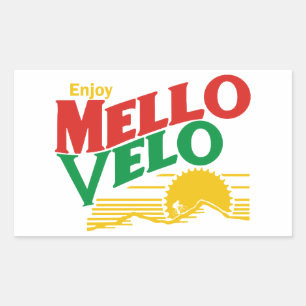 Pegatina Rectangular Disfruta de Mello Velo