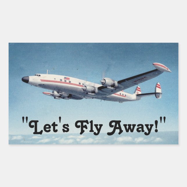 Pegatina Rectangular ¡Diversión de las naves de viaje! (Anverso)