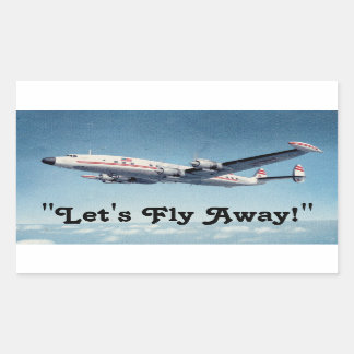 Pegatina Rectangular ¡Diversión de las naves de viaje!