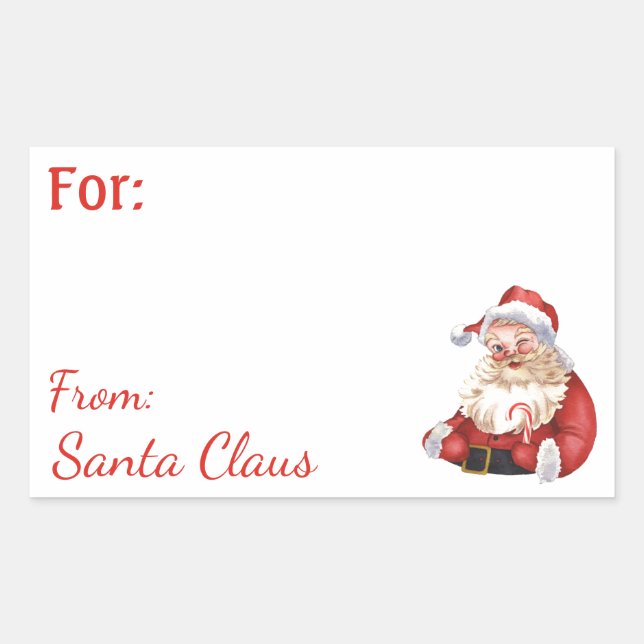 Pegatina Rectangular Diversión desde el rectángulo de regalo NOMBRE per (Anverso)