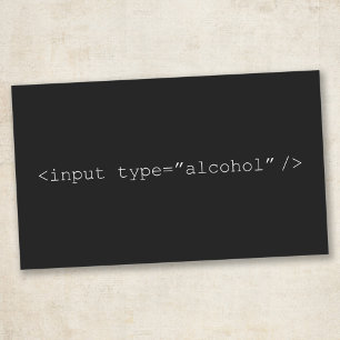 Pegatina Rectangular Divertida entrada de HTML de alcohol - Humor de pr