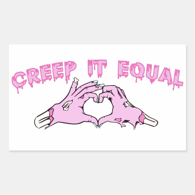 Pegatina Rectangular Dollar Is My Sign – Hot Pink Hustle Design (Anverso)