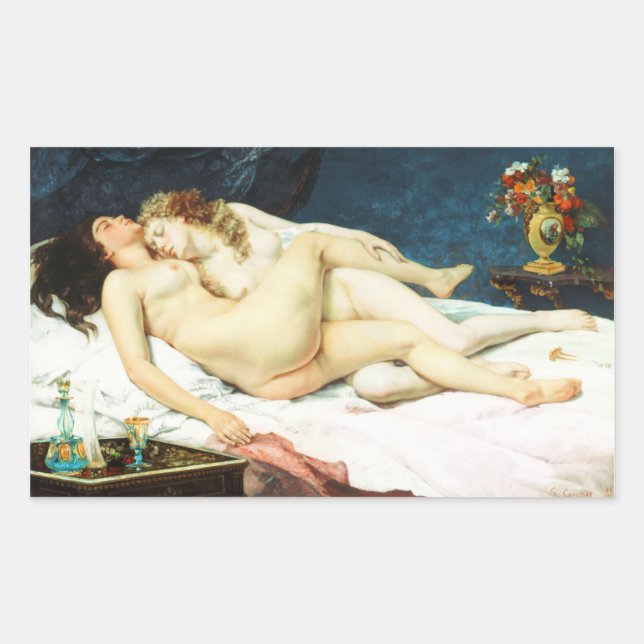 Pegatina Rectangular Dormir (Anverso)