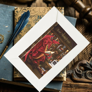 Pegatina Rectangular Dragon Podcast Library