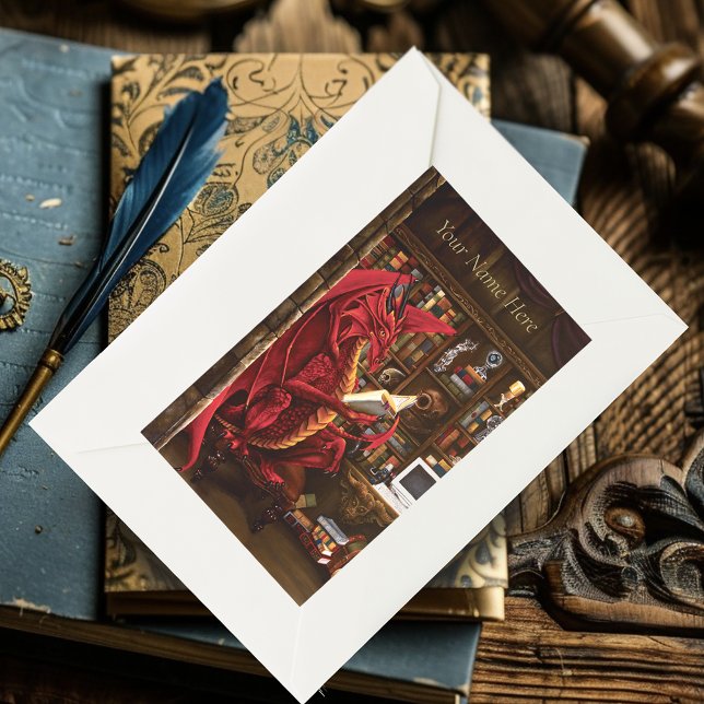 Pegatina Rectangular Dragon Podcast Library (Subido por el creador)