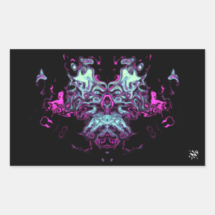 Pegatina Rectangular Dragon v4