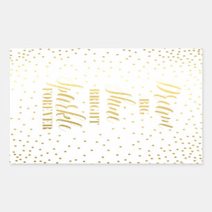 Pegatina Rectangular Dream Big Shine Bright Sparkle para siempre