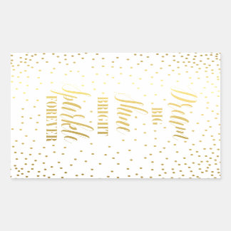 Pegatina Rectangular Dream Big Shine Bright Sparkle para siempre