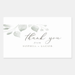 Pegatina Rectangular Dreamy Foliage Gracias