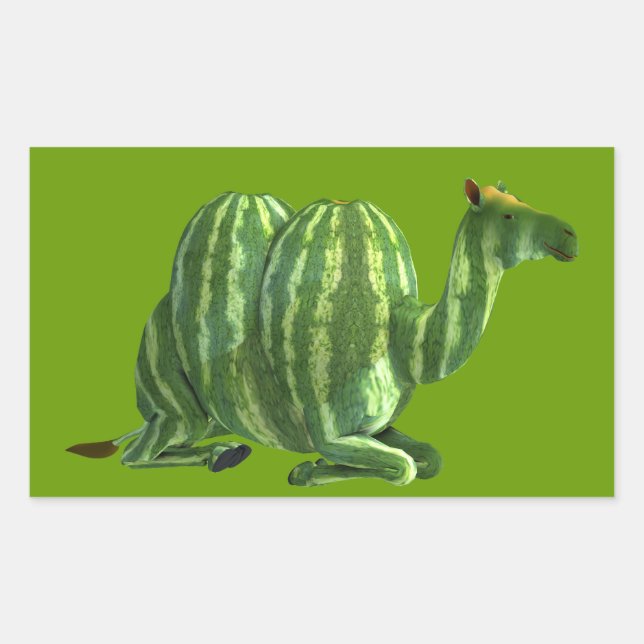 Pegatina Rectangular Dromedary Day (Anverso)