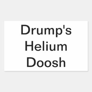 Pegatina Rectangular Drump's Helio Doosh Hankamer Artjunkhaus Delicioso