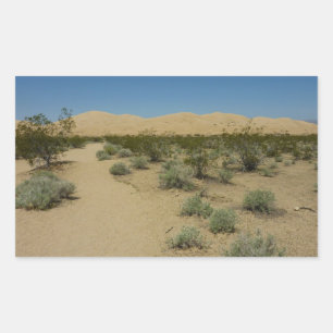 Pegatina Rectangular Dunas de Kelso en el Parque Nacional Mojave