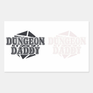Pegatina Rectangular Dungeon Daddy  Funny DnD RPG Bundle