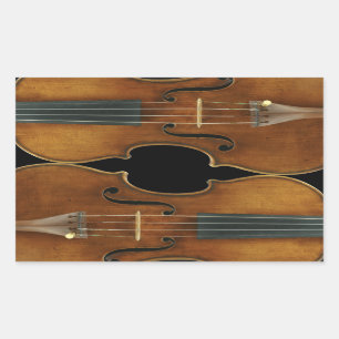 Pegatina Rectangular Dúo de Stradivari