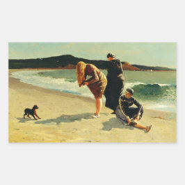 Pegatina Rectangular Eagle Head, Manchester, Massachusetts Fine Art 