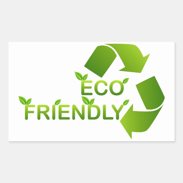 Pegatina Rectangular Eco Friendly (Anverso)