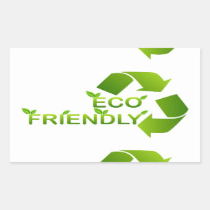 Pegatina Rectangular Eco Friendly