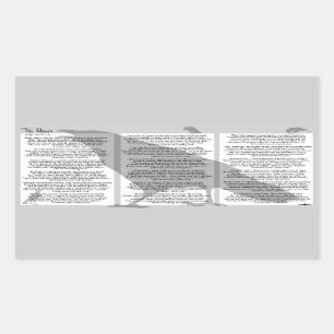 Pegatina Rectangular Edgar Allan Poe El Raven