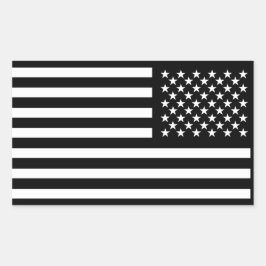 Pegatina Rectangular Edición oscura de Old Glory