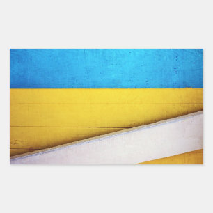 Pegatina Rectangular Edificio destrozado-Resumen mínimo de STaylor