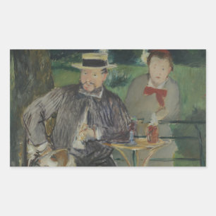 Pegatina Rectangular Edouard Manet - Retrato de Ernest Hoschedé
