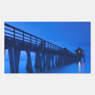 Pegatina Rectangular EE.UU., Florida, Costa del Golfo, Nápoles, Nápoles