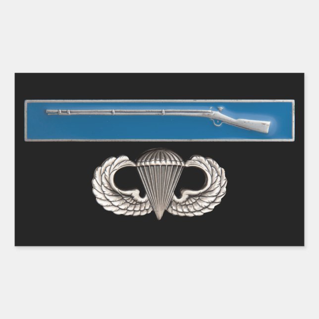 Pegatina Rectangular EIB Airborne (Anverso)