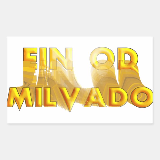 Pegatina Rectangular Ein Od Milvado (Anverso)