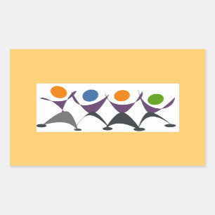 Pegatina Rectangular Ejercicio por diversión